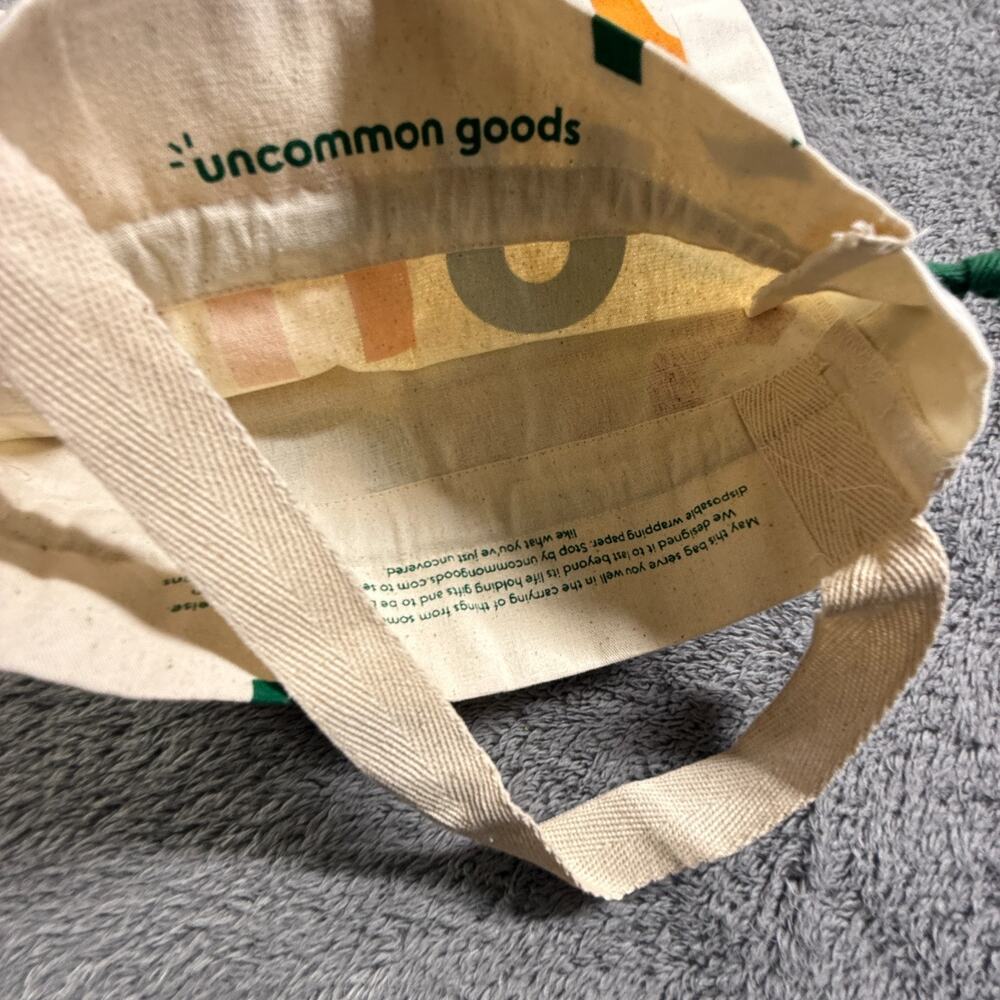 Uncommon Goods Canvas Drawstring Tote Bag - Picture 2 of 4